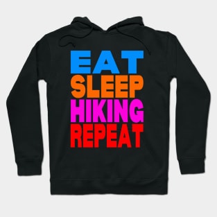 Eat sleep hiking repeat Hoodie